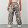 Eutten Women's Baggy Camo Sweatpants High Waisted Fleece Joggers Pants Fitted Sweat Pants with Pockets view 4