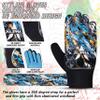 AlphaSports Soccer Goalie Gloves for Kids Boys, Youth and Adult Football Goalkeeper Gloves with 4mm Latex Palm and Double Wrist Protection (Cyan-Blue, Size 3 Suitable for 5 to 6 Year Old) view 3