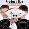 Liliful Size 6 Ring Bearer Football with 1 Stand 1 Signature Pen and Pump 9 Inches Custom Autograph Football Thank You Wedding Gift for Wedding Boys Girls Birthday Party view 2