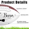 Liliful Size 6 Ring Bearer Football with 1 Stand 1 Signature Pen and Pump 9 Inches Custom Autograph Football Thank You Wedding Gift for Wedding Boys Girls Birthday Party view 3