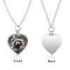 Wild Animal Cute Raccoon Pet Urn Necklace for Ashes Pendant Memorial Keepsake Cremation Jewelry for Pet Dog Cat view 2