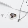 Wild Animal Cute Raccoon Pet Urn Necklace for Ashes Pendant Memorial Keepsake Cremation Jewelry for Pet Dog Cat view 4