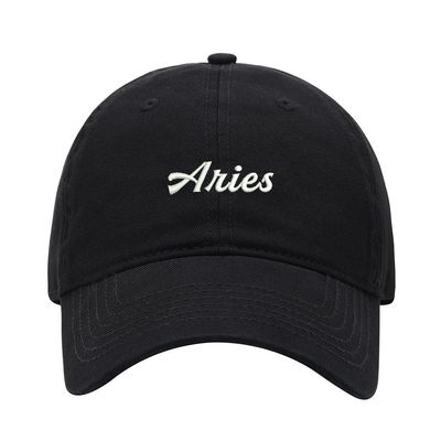 Baseball Cap Men Women Aries Embroidered Unisex Classic Adjustable Strapback Dad Hat (7 1/2,Black)