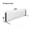 FLGMSOTS Portable Pickleball Net Set with Storage Bag, Folding Tennis Pickleball Net with Stand, for Park Backyard Gym view 3