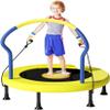 CHIPEL 40 Inch Trampoline with Handles Indoor/Garden Foldable Toddler Trampoline Kids Sports Jumper Foldable with Handrails (Size : 1M) view 1