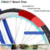HH HILAND 26 Inch Womens Beach Cruiser Bike, Single Speed Commuter Bicycle with Rear Coaster Brake, Low Step-Through Frame, Comfortable Seat with Dual Springs, City Hybrid Bike for Women Men Adult view 3