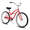 HH HILAND 26 Inch Womens Beach Cruiser Bike, Single Speed Commuter Bicycle with Rear Coaster Brake, Low Step-Through Frame, Comfortable Seat with Dual Springs, City Hybrid Bike for Women Men Adult view 1
