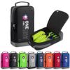 brooman Youth Adult Soccer Shoe Bag Sport Gear Waterproof Zippered Shoe Storage Organizer for Gym Golf Football Travel (Black) view 1