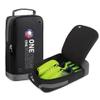 brooman Youth Adult Soccer Shoe Bag Sport Gear Waterproof Zippered Shoe Storage Organizer for Gym Golf Football Travel (Black) view 2
