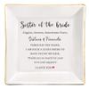 JOYKWE to My Sister Gift On My Wedding Day Ceramic Ring Jewelry Dish for Sister of The Bride Wedding Day Gift for Sister, Maid of Honor Gifts from Bride view 1
