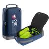 brooman Youth Adult Soccer Shoe Bag Sport Gear Waterproof Zippered Shoe Storage Organizer for Gym Golf Football Travel (Navy) view 2