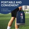 brooman Youth Adult Soccer Shoe Bag Sport Gear Waterproof Zippered Shoe Storage Organizer for Gym Golf Football Travel (Navy) view 3
