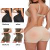 Zimi Collection 2pack Hip Enahncer Body Shaper Boyshort Underwear Butt Lifter Panties Underwear for Women with Removable Pads Black+Skin 2XL view 3