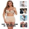 Zimi Collection 2pack Hip Enahncer Body Shaper Boyshort Underwear Butt Lifter Panties Underwear for Women with Removable Pads Black+Skin 2XL view 4