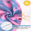 Girls Bathing Suits Long Sleeve Swimsuit Size 7-8 Years Old Pink Blue Tie Dye Stylish Rash Guard Swimwear view 4