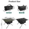 APLUSH Portable Camping Table, Aluminum Lightweight Beach Table with Easy Carrying Bag for Indoor, Outdoor, Camping, Backyard, BBQ, Party, Patio, Beach, Picnic,Travel,Fishing,Black view 2