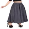 Chiffon Full Circle Ballet Skirt | Women's Sheer Flowy Dance Wrap Skirt | Belly Dance & Lyrical Performance Bottom | 30 Colors, Plus Size S-5XL Grey view 4