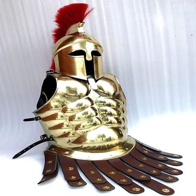 Armor Cuirass With Corinthian Helmet Medieval Halloween Costume Breastplate Muscle Jacket