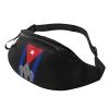 Cuba Revolution Fist Cuban Flag Waist Bag Men's and Women's Adjustable Travel Chest Pack Outdoor Running Waist Bag view 1