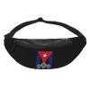 Cuba Revolution Fist Cuban Flag Waist Bag Men's and Women's Adjustable Travel Chest Pack Outdoor Running Waist Bag view 2