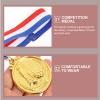 Veemoon 12pcs Football Match Medals Gold Award Medals for Student Sports Soccer Games view 4