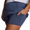 RBX Active Longer Length Skort for Women, Quick Drying Woven Pickleball Golf Skort with Pockets for Tennis, Hiking, Running Smoke Blue XS view 2