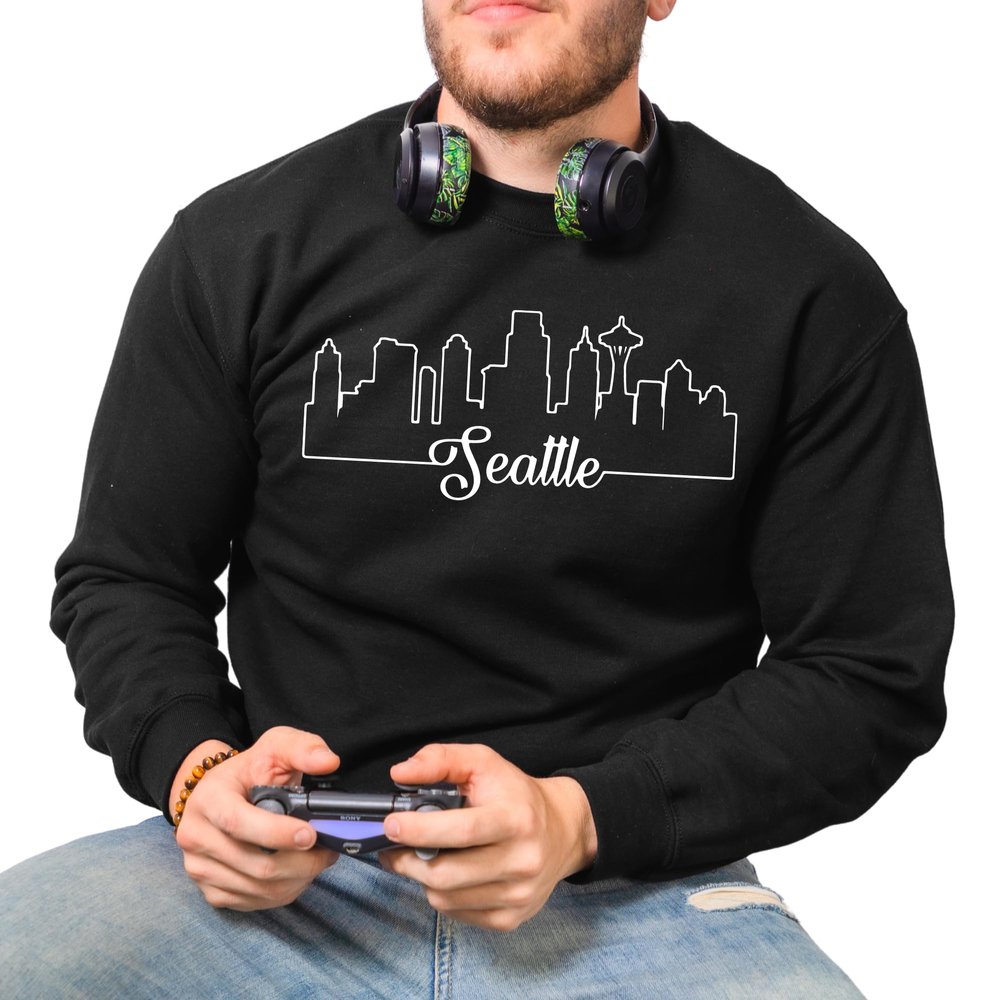 Seattle Skyline Sweatshirt and Hoodie, S5318