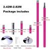 SHYP 45mm Spinning Static Dance Pole Kit, Professional Height Adjustable Dance Pole for Home Exercise Club Party Pub Gym, Portable Dancing Pole Kit with Extension (Size : 2.42-2.82m/7.9-9.3ft) view 3