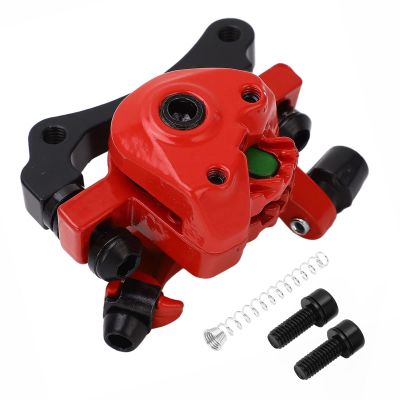 MUNEFE Electric Scooter Brake Cper, Electric Scooter Disc Brake, 10in Aluminum Alloy Mechanical Brake Cper for Scooter (Red)