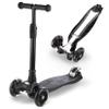 3 Wheel Scooter for Kids Ages 6-12,Kids Scooter with Light Up Wheels, Sturdy Deck Design, and 4 Height Adjustable Suitable for Kid Ages 3-12