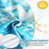 Girls Bathing Suits Long Sleeve Rashguard Sets Size 3t 4t Blue Tie Dye Swimsuit Toddler Kids Swimwear view 4
