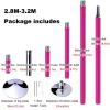8.9/9.3/9.7/10.5FT Dance Pole Kit 45mm Removable Dancing Pole Professional Static Spinning Pole Dancing Pole for Home Party Pub Exercise, Height Adjustable, Heavy-Duty Steel Pole, Rose (Size : 2.8-3. view 3