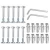 uxcell 10 Pcs Inline Skate Axle Spacer Screw Replacement, Roller Skate Replacement Accessories with Installation Tools view 1