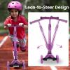 3 Wheel Scooter for Kids Ages 6-12,Kids Scooter with Light Up Wheels, Sturdy Deck Design, and 4 Height Adjustable Suitable for Kid Ages 3-12 view 2