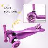3 Wheel Scooter for Kids Ages 6-12,Kids Scooter with Light Up Wheels, Sturdy Deck Design, and 4 Height Adjustable Suitable for Kid Ages 3-12 view 3