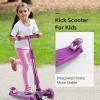3 Wheel Scooter for Kids Ages 6-12,Kids Scooter with Light Up Wheels, Sturdy Deck Design, and 4 Height Adjustable Suitable for Kid Ages 3-12 view 4
