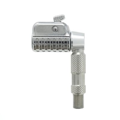 Prestacycle Pro Schrader Head Auto-Lock Valve Connector for Bike & Car Tires, High Flow Schrader Valve Adapter, Durable Pump Accessory