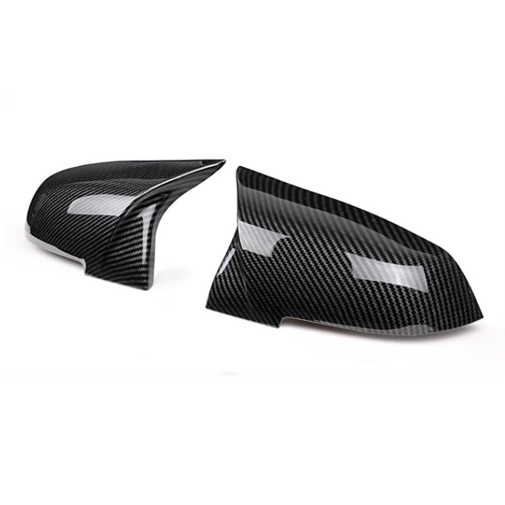 Compatible For BMW 1 2 3 4 Series F20 F30 F31 F32 F36 2012 - UP 320i 328i 330d 335i Look Replacement Style Carbon Fiber Mirror Cover (Color : Carbon Look)