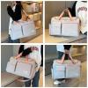 Small Gym Bag for Women, Waterproof Travel Duffle Bag Carry On Weekender Bag with Shoe Compartment & Wet Pocket, Gym Tote Bag for Travel, Workout, Sport view 3