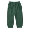 EISHOW Toddler Cotton Linen Trousers Summer Kids Baby Girls Boys Soft Solid Casual Fall Harem Long Pants for 1-8 Years (2-3T,Dark Green) view 1
