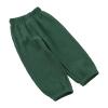 EISHOW Toddler Cotton Linen Trousers Summer Kids Baby Girls Boys Soft Solid Casual Fall Harem Long Pants for 1-8 Years (2-3T,Dark Green) view 2
