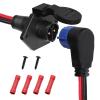 Trolling Motor Plugs for Minn Kota,50A Trolling Motor Plug Receptacle Set for Marine Boat Down Rigger Fishing Reel,2-Wire 8 Gauge Male & Female Watertight Quick Connect 12V/24V/36V/48V view 1