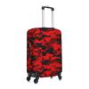 ADovz Red Black Camouflage Travel Luggage Cover Washable Suitcase Cover Fashion Stretch Suitcase Protector Cover Anti-Scratch Baggage Covers Fits 25-28 Inch Luggage view 2