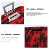 ADovz Red Black Camouflage Travel Luggage Cover Washable Suitcase Cover Fashion Stretch Suitcase Protector Cover Anti-Scratch Baggage Covers Fits 25-28 Inch Luggage view 4