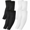 Xeoxarel 4 Pairs UV Sun Protection Arm Sleeves - Tattoo Cover Up - UPF 50 Sports Compression Cooling Sleeve for Men & Women view 1