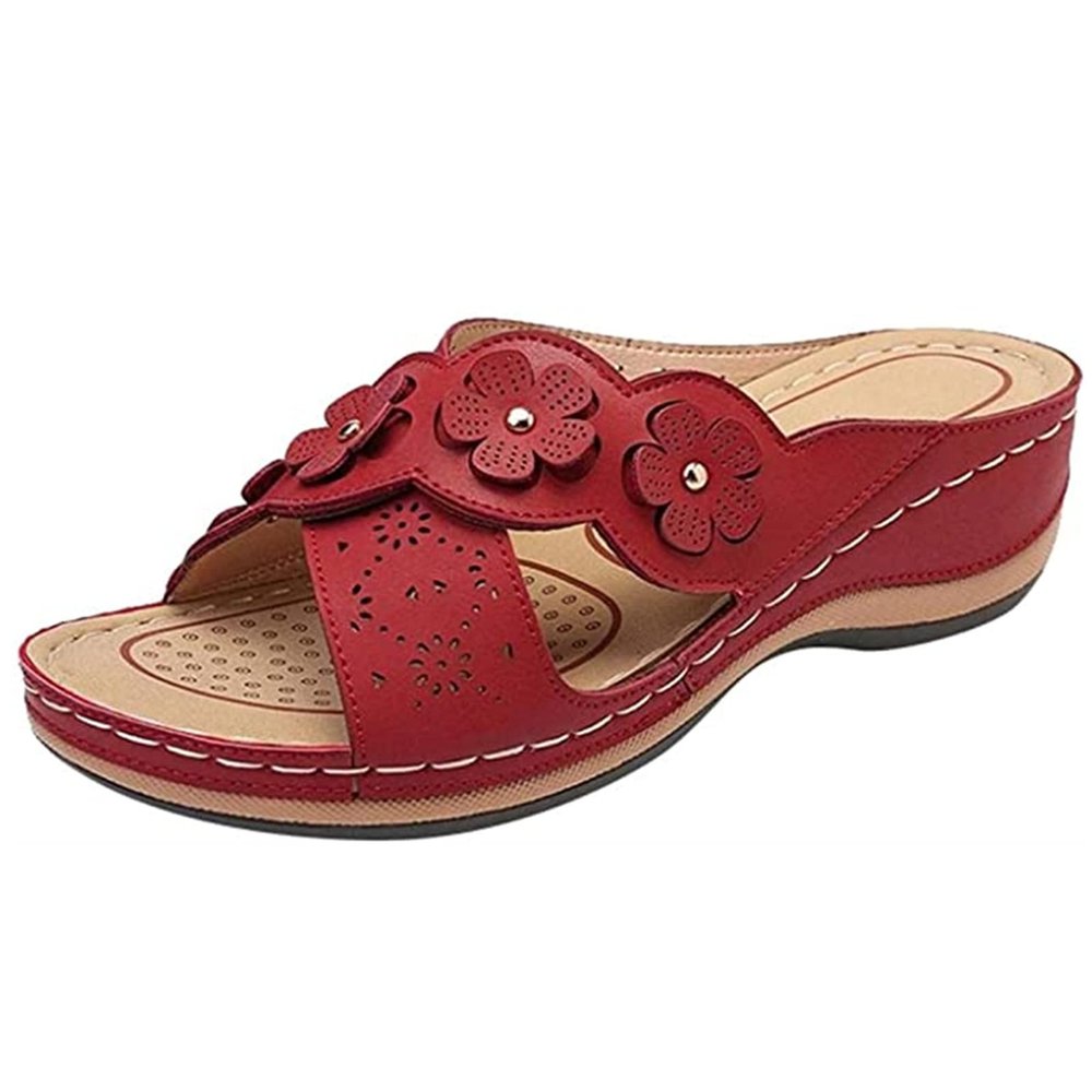 Orthotic Sandals For Women With Arch Support Back Strap Womens Comfortable Walking Flip Flops Orthopedic Sandals with Arch Support Dressy Summer Comfortable Orthotic Beach Shoes Slides 2024
