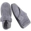 EUROPEAN SOFTEST Mens Extra Wide Sherpa Slippers with Front & Side Adjustable Opening, Memory Foam Support, Indoor/Outdoor Non-Slip Sole, Cozy Warm Lining for Sensitive or Diabetic Feet view 1