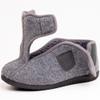EUROPEAN SOFTEST Mens Extra Wide Sherpa Slippers with Front & Side Adjustable Opening, Memory Foam Support, Indoor/Outdoor Non-Slip Sole, Cozy Warm Lining for Sensitive or Diabetic Feet view 4
