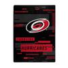 NORTHWEST Company NHL Digitize Design Plush Raschel Thow Blanket, 60"x80" (Carolina Hurricanes) view 1