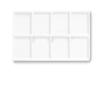 5 Pc 8 Compartment Display Tray Inserts (White) view 1